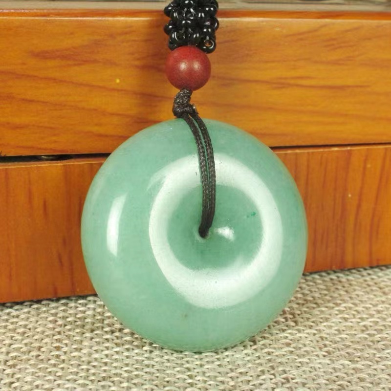 Y天然独龙玉东陵玉大平安扣1070017