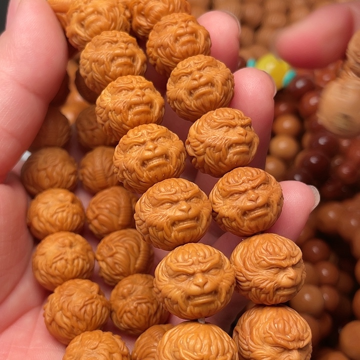 猴头核桃手串@***金黑