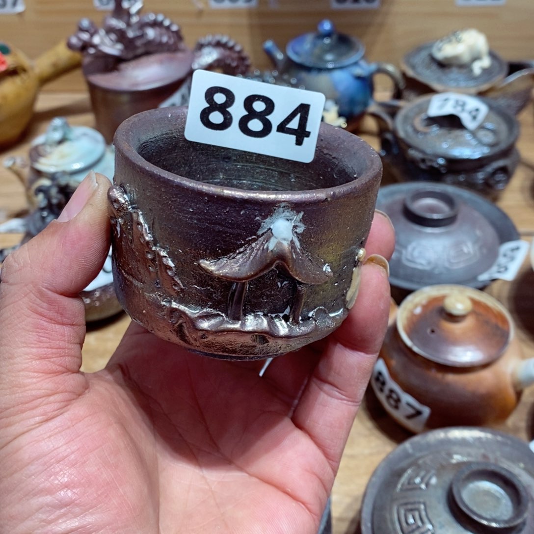 柴烧茶具陶瓷杯子