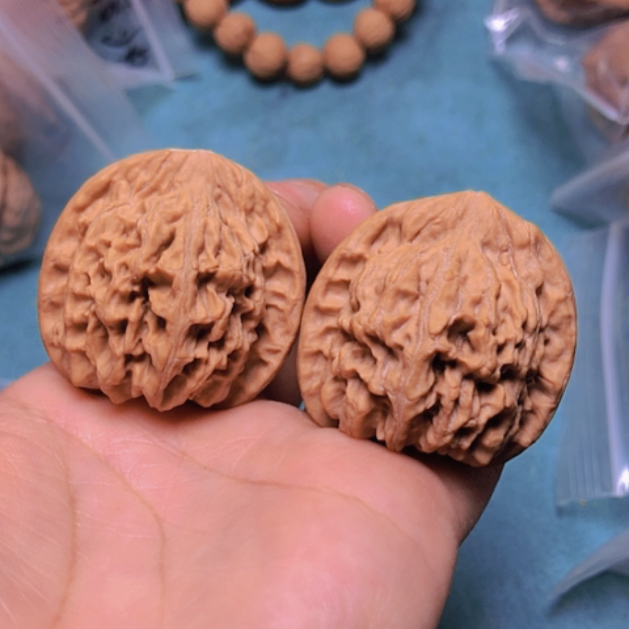 【闪购商品】核桃把件37.5天地有磕