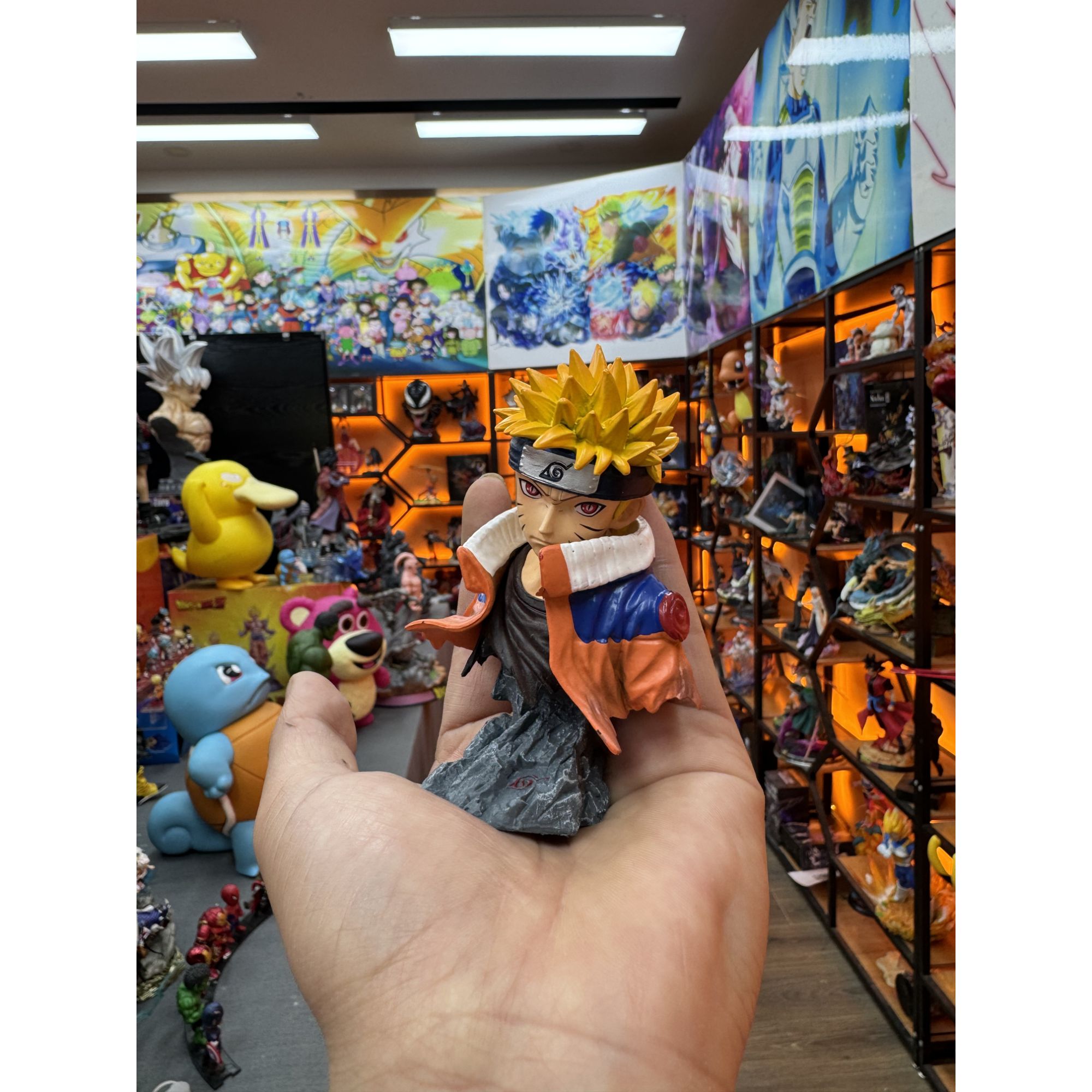 定制高10cm 火影忍者鸣人半身手办模玩适合14岁以上人群机箱装饰