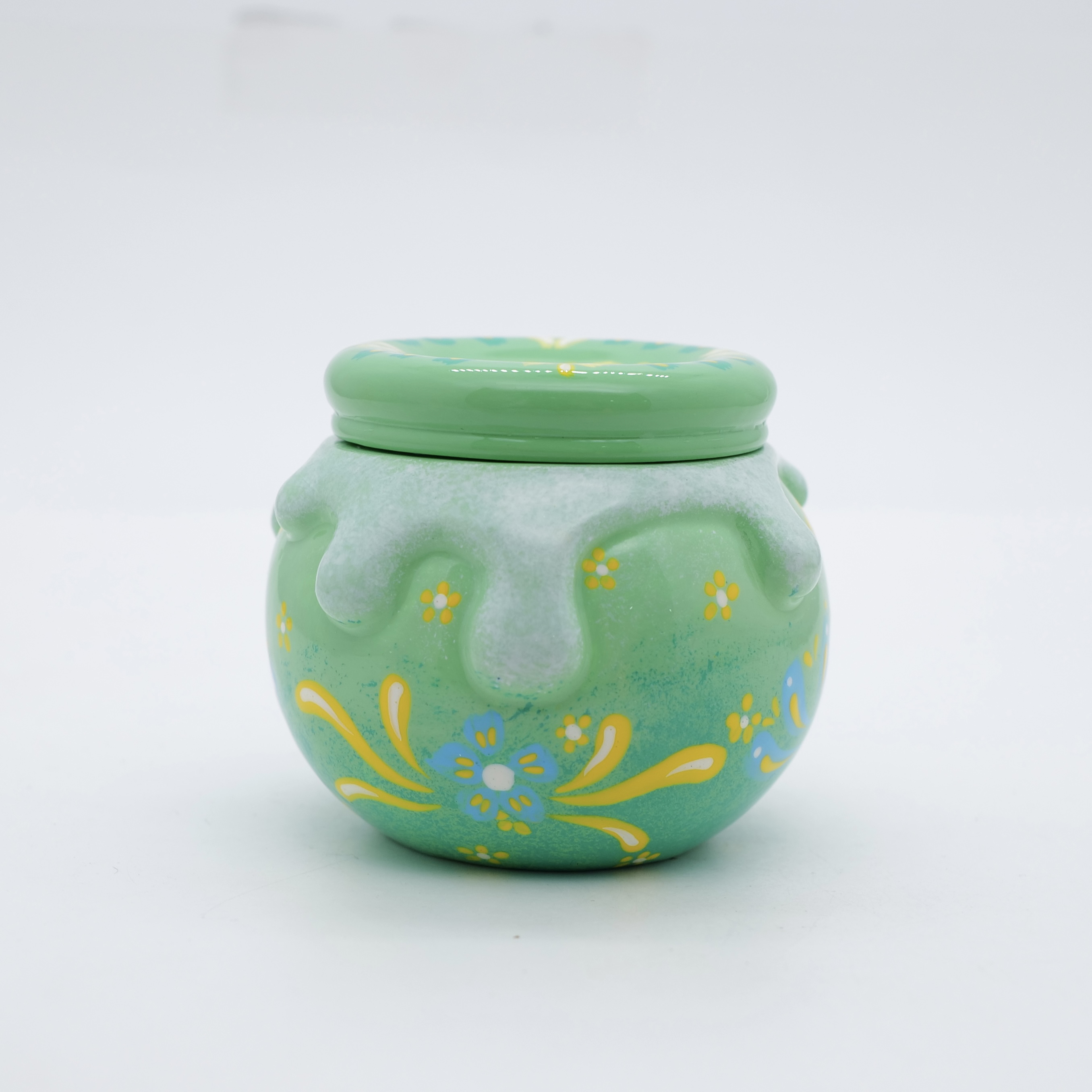 王甜心蜂蜜罐子摆件艺术石膏作品，手工绘制，仅一件