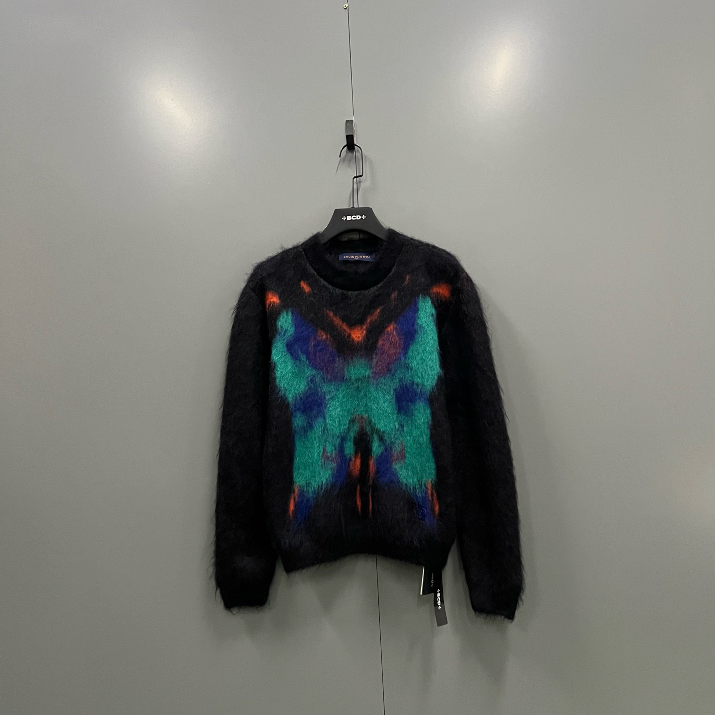 未使用 LouisVuitton/路易威登 y20 蝴蝶图案嵌花毛衣 S码 016570