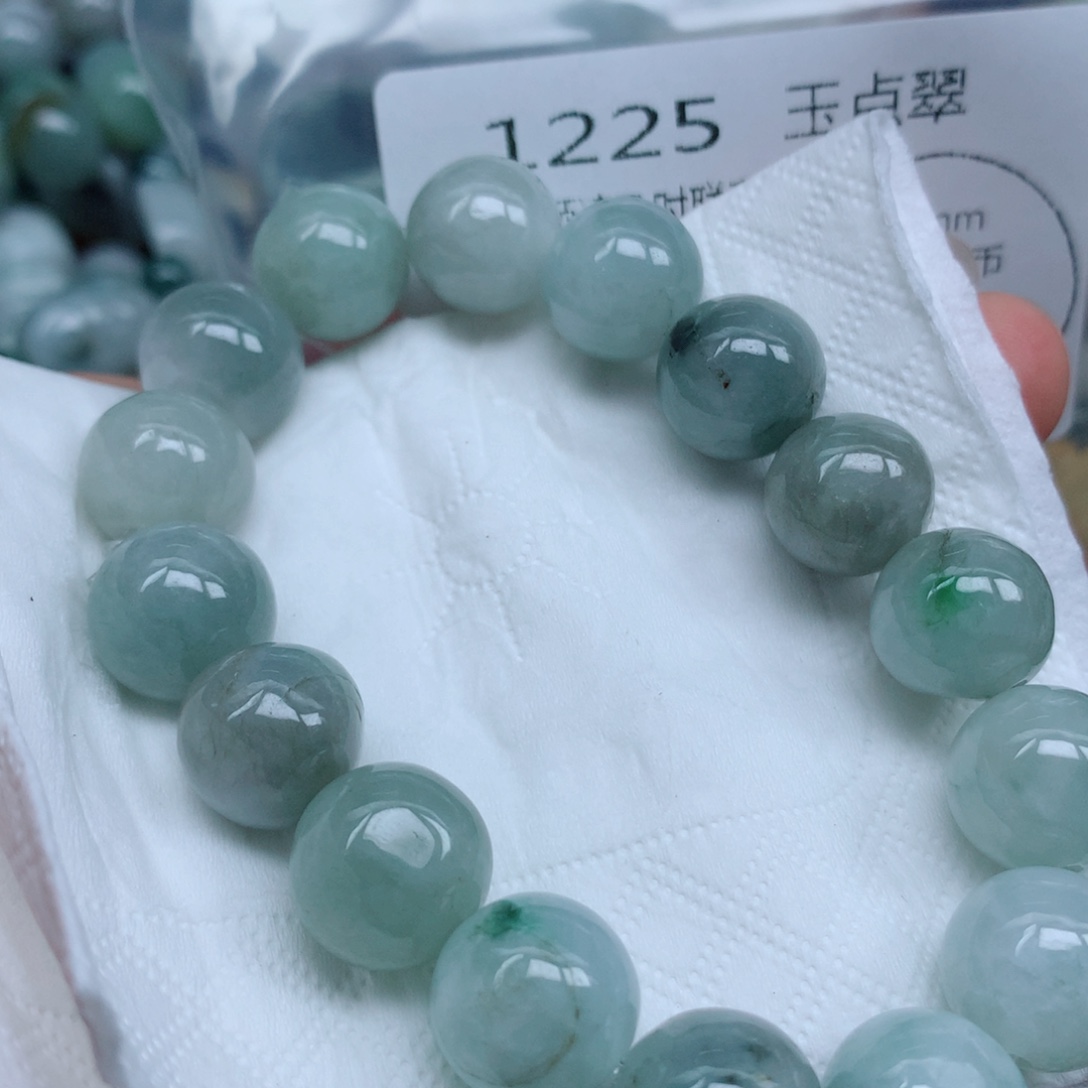翡翠未镶嵌项链珠子翡翠