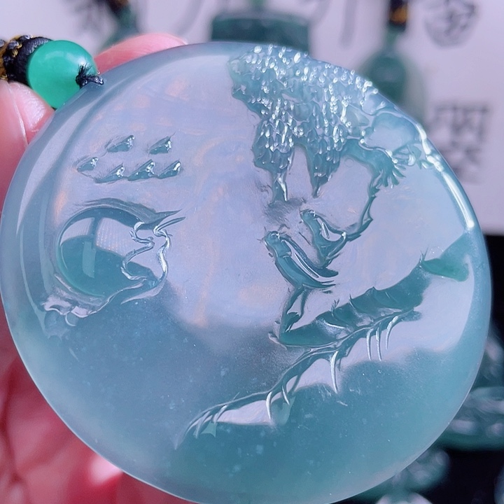 翡翠未镶嵌颈饰999999999