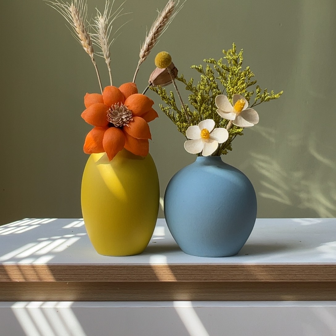 摆件花瓶带花高度20-30厘米左右