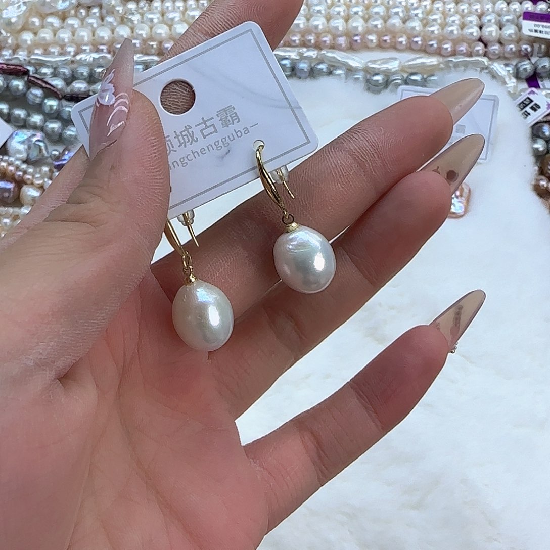 银S925镶嵌项链定制485淡水珍珠