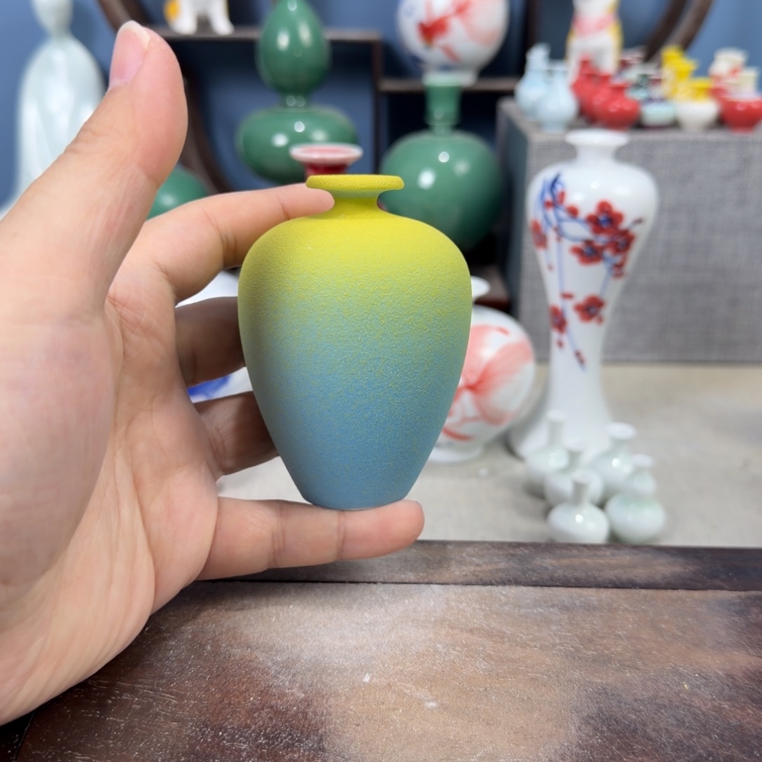 陶瓷手工小花器摆件