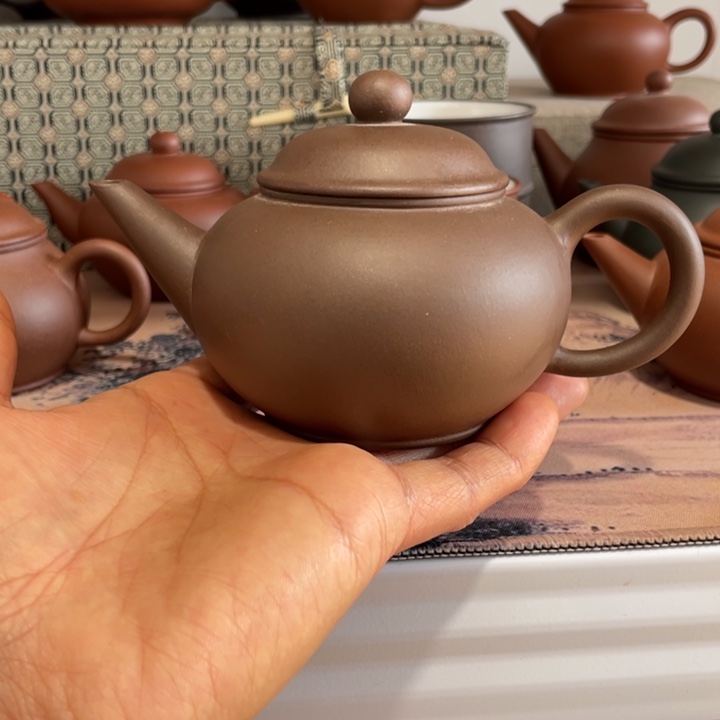 茶壶紫砂球孔拼紫水平