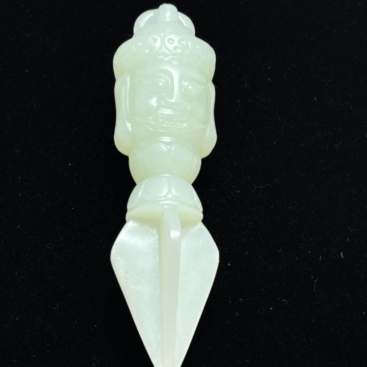 旧藏和田玉白玉吊坠挂件