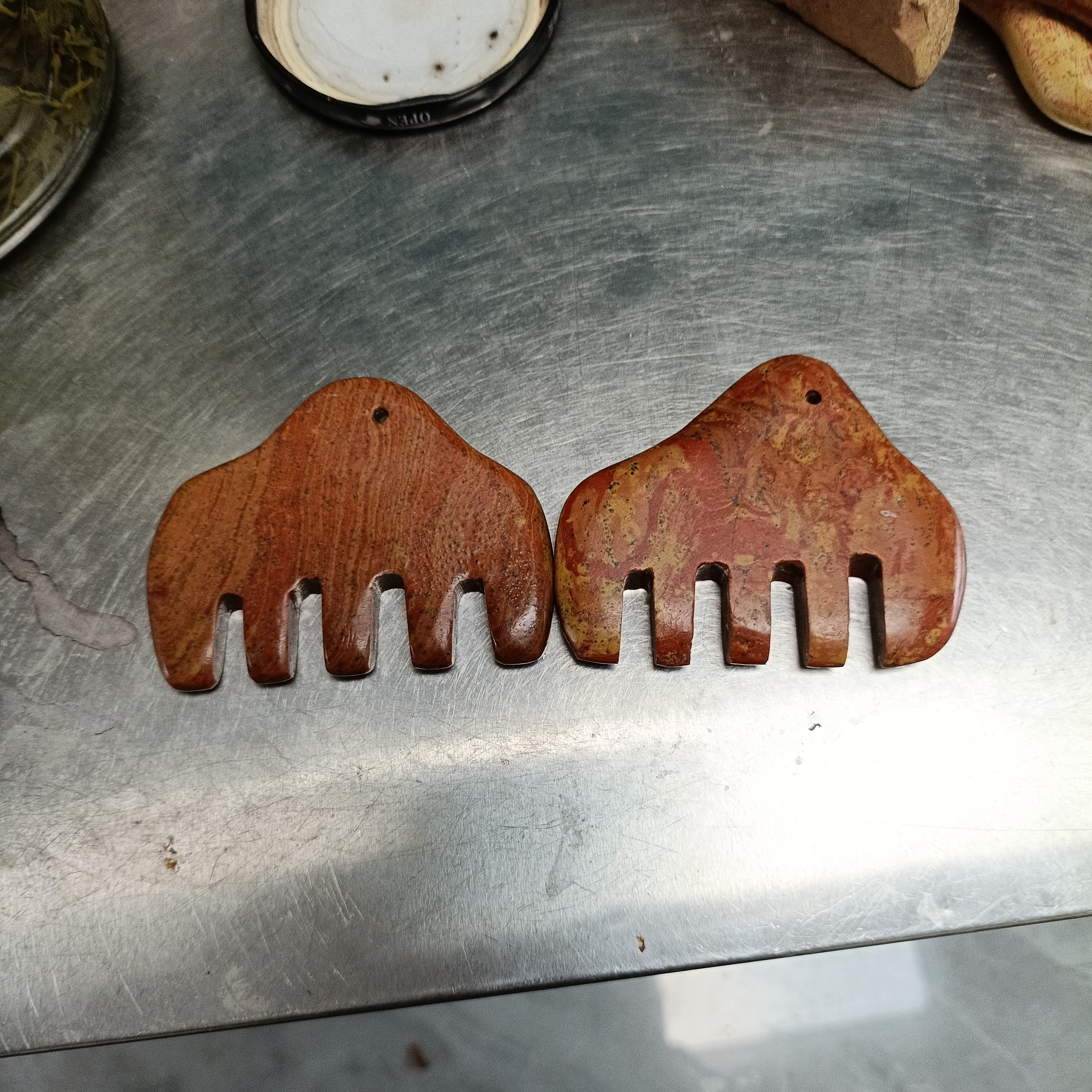 孙善升绿檀木高端理疗梳