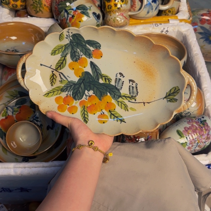 瓷片景德镇陶瓷手工手绘