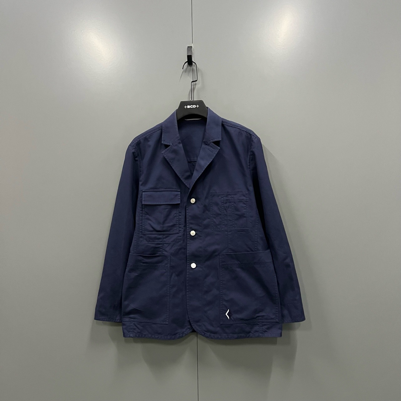 95新 DIOR/迪奥 (ll) 深蓝色字母CD刺绣外套 46码/604195