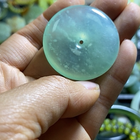 岫玉项链未镶嵌挂件