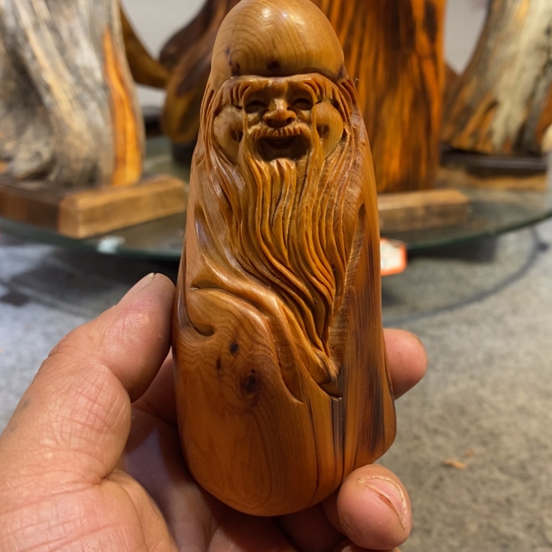 【闪购商品】柏木（崖柏）根雕木雕工艺品摆件家居买十送一手把件