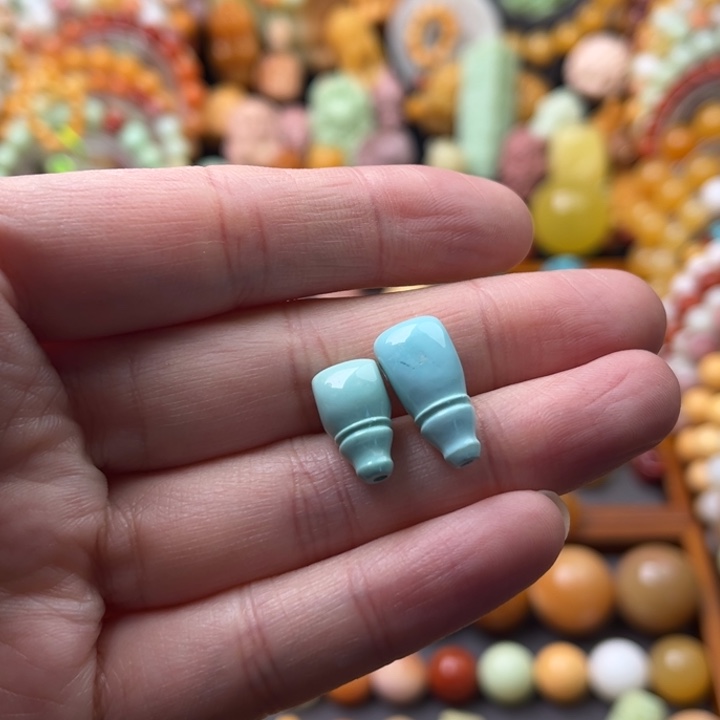 石英质玉（缅黄）未镶嵌珠宝半成品