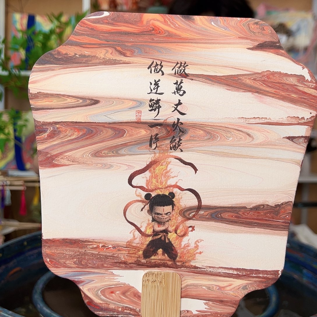扇子非遗漆扇 大漆工艺