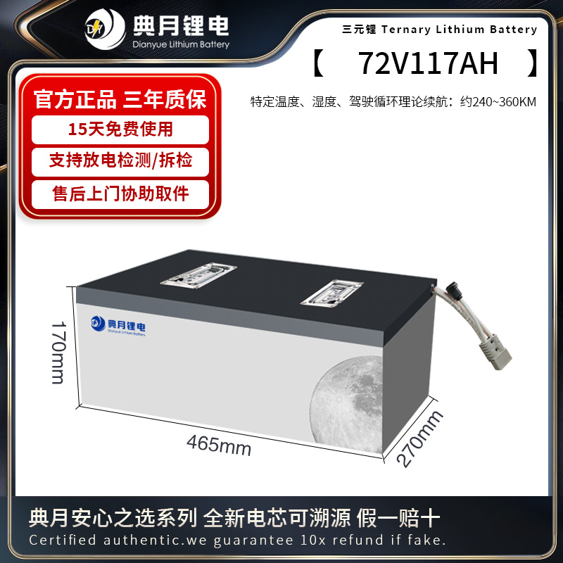 典月【72V117AH锂电池】AE4EZ4AE5i九号M系N系FX风速金箭plus智迈X1