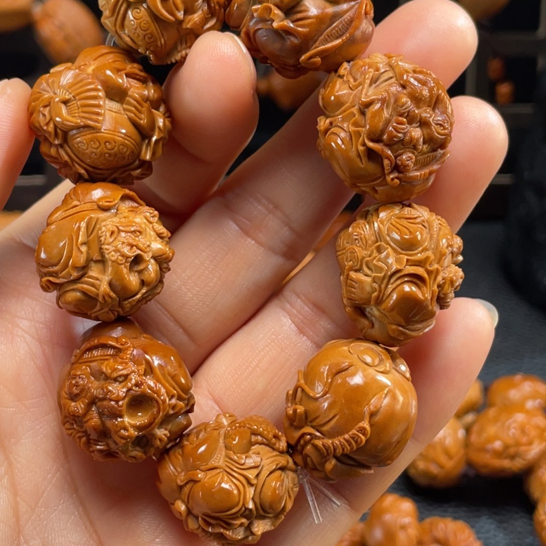 风***扬橄榄核手串/手链财神6396c