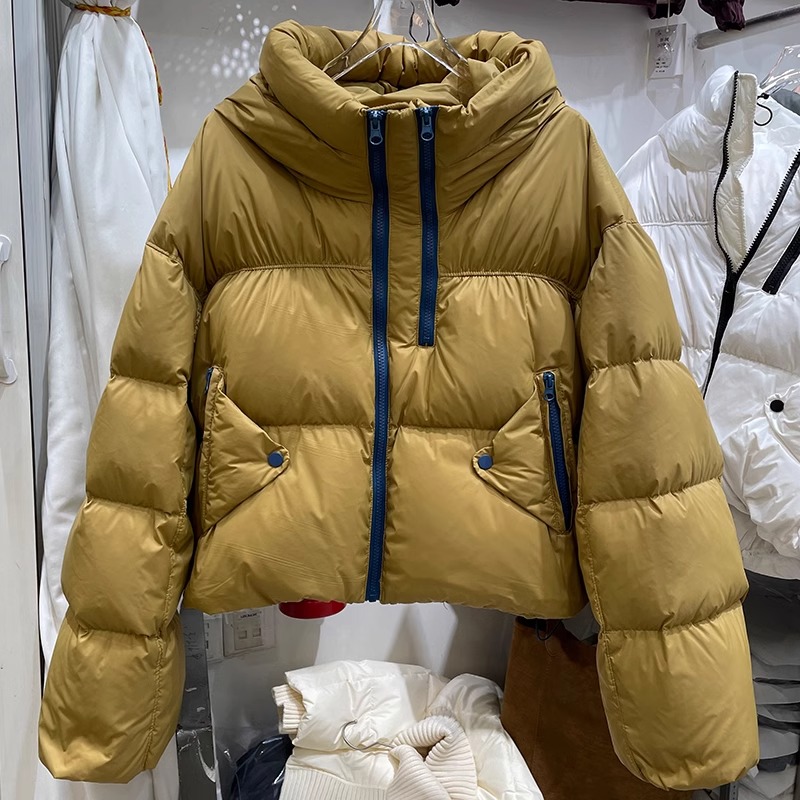 200-300斤胖mm连帽棉服女冬季爆款小个子短款加厚保暖面包服外套