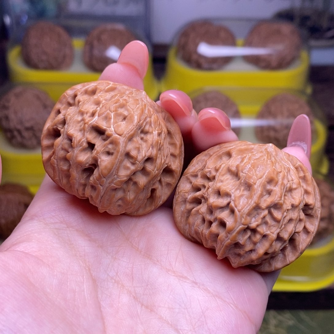 文玩核桃把件全品40尺无药山地磨盘A919