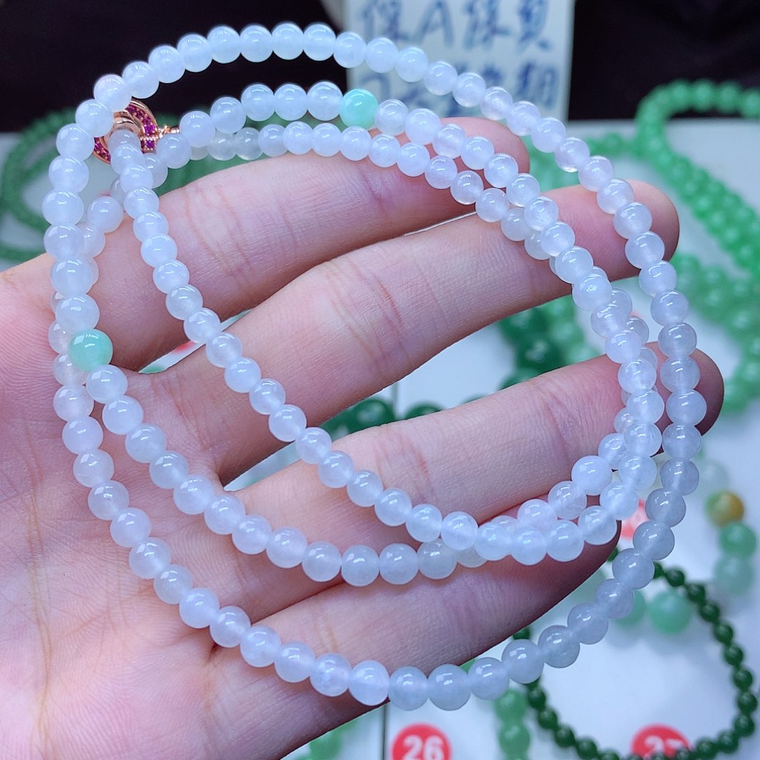 翡翠毛衣链未镶嵌