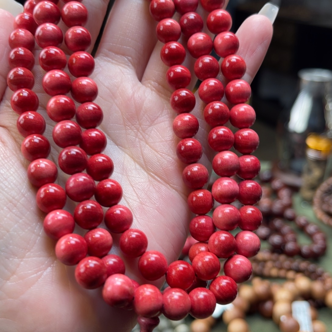 手串/手链紫心苏木（紫罗兰木）0.8西瓜红多圈