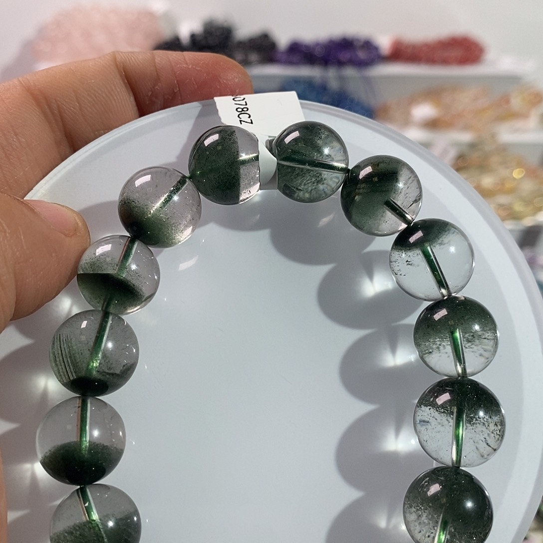水晶手链未镶嵌绿幽灵天然