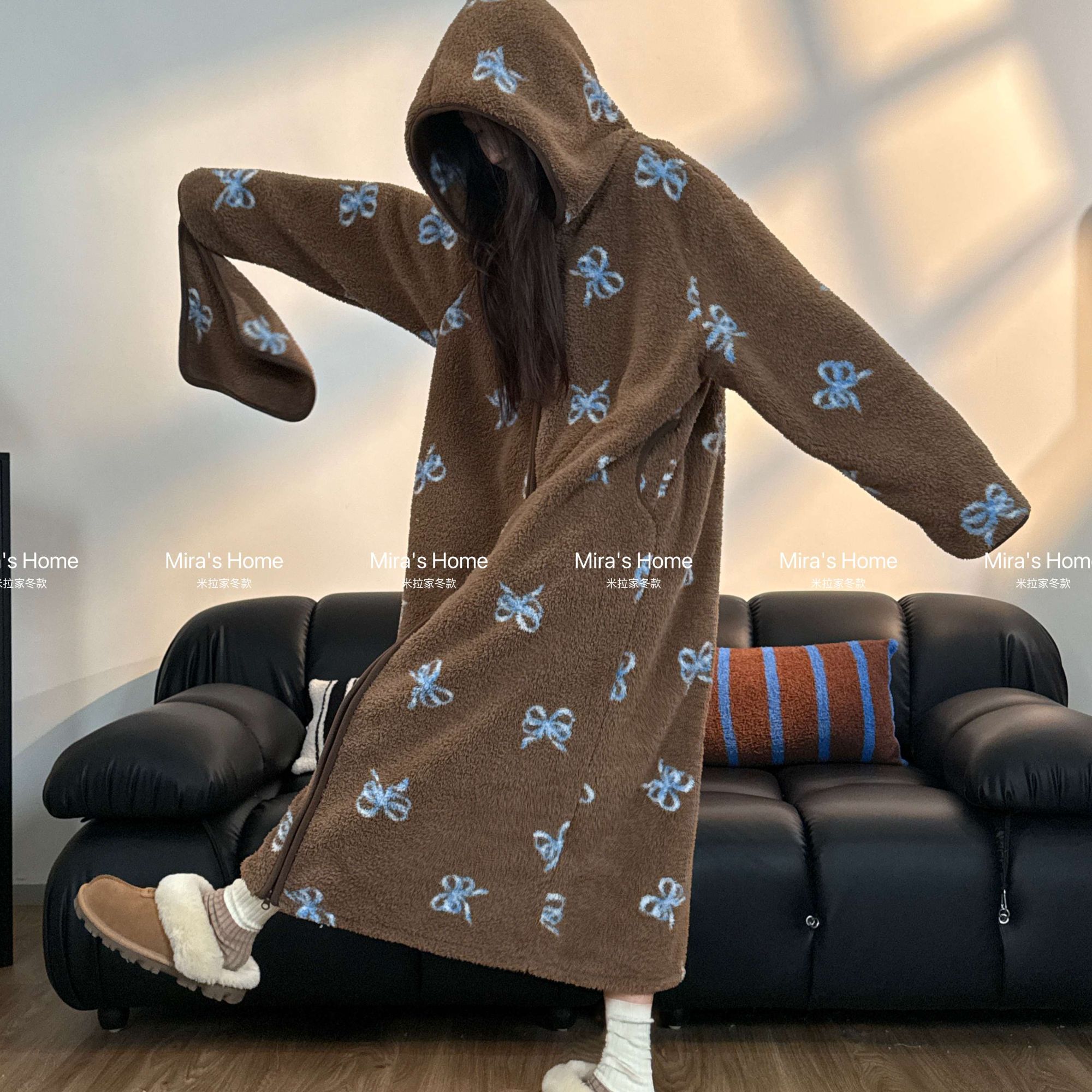 【行走的被窝】米拉家原创2025秋冬季米粒绒保暖舒适外套