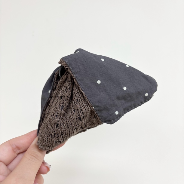 L847夕洛波点贝壳夹13cm抓夹气质轻奢时尚百搭经典重工网红简约