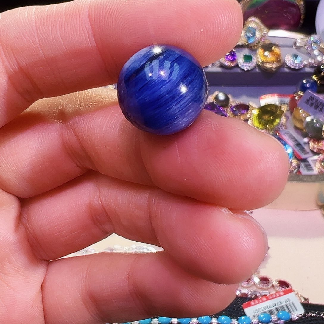 未镶嵌珠宝半成品紫晶淡*蓝晶