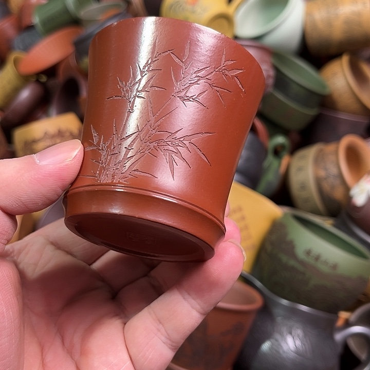 紫砂茶杯全手工紫砂主人杯