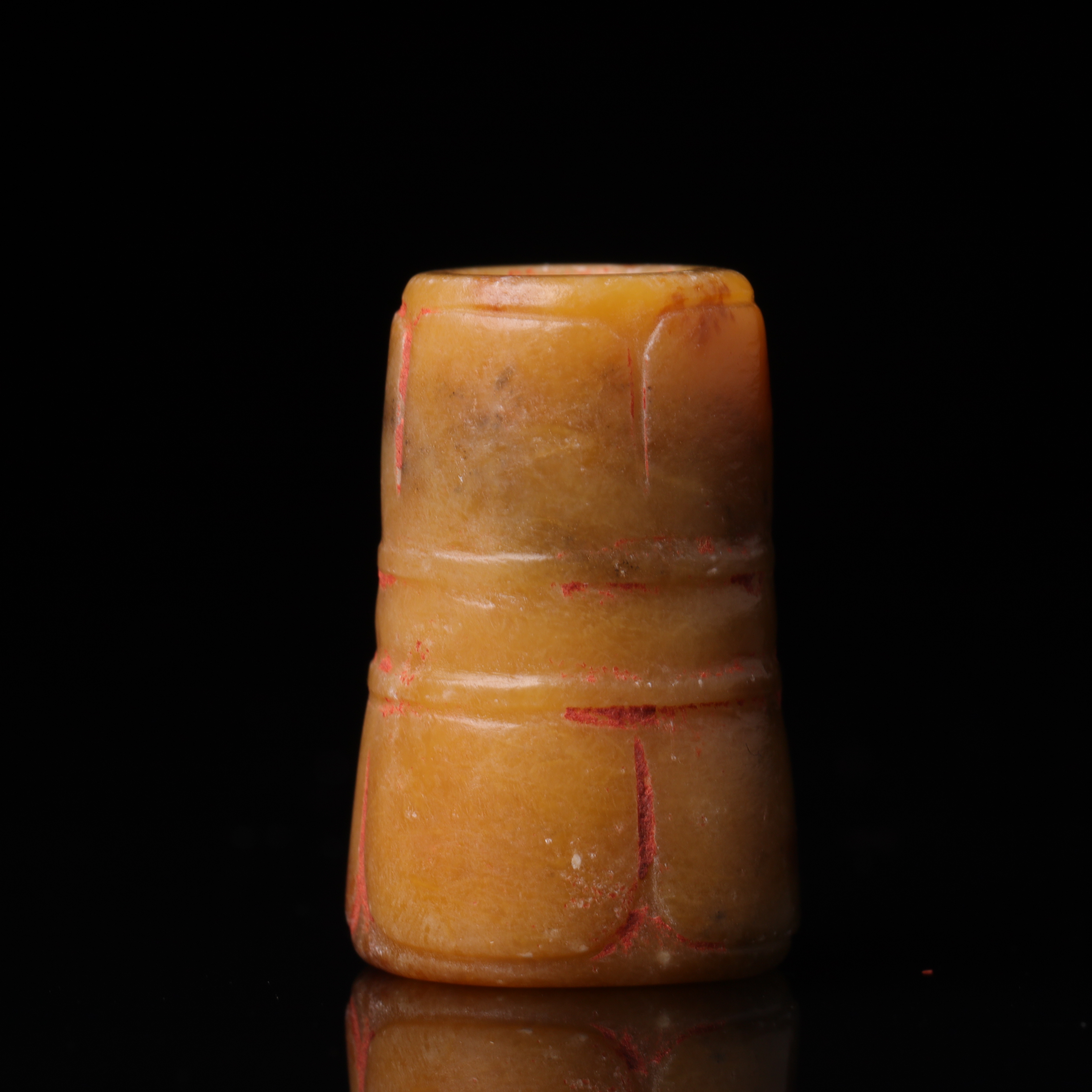 明代和田玉刻纹玉珒-NX