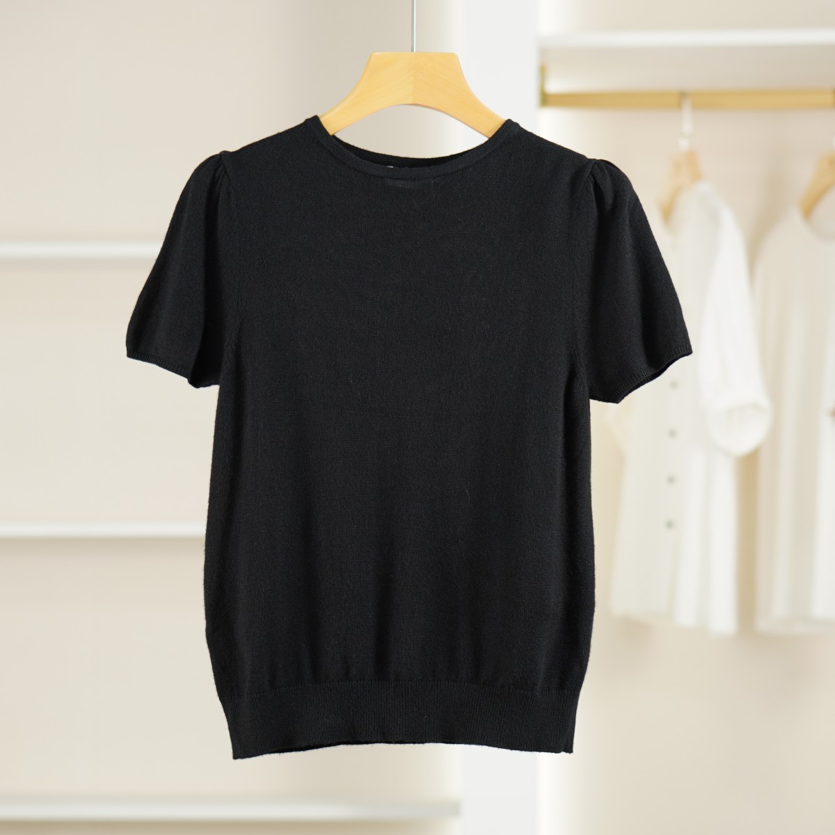 麦迪尚品【K】50428624 春季简约百搭针织上衣品牌撤柜