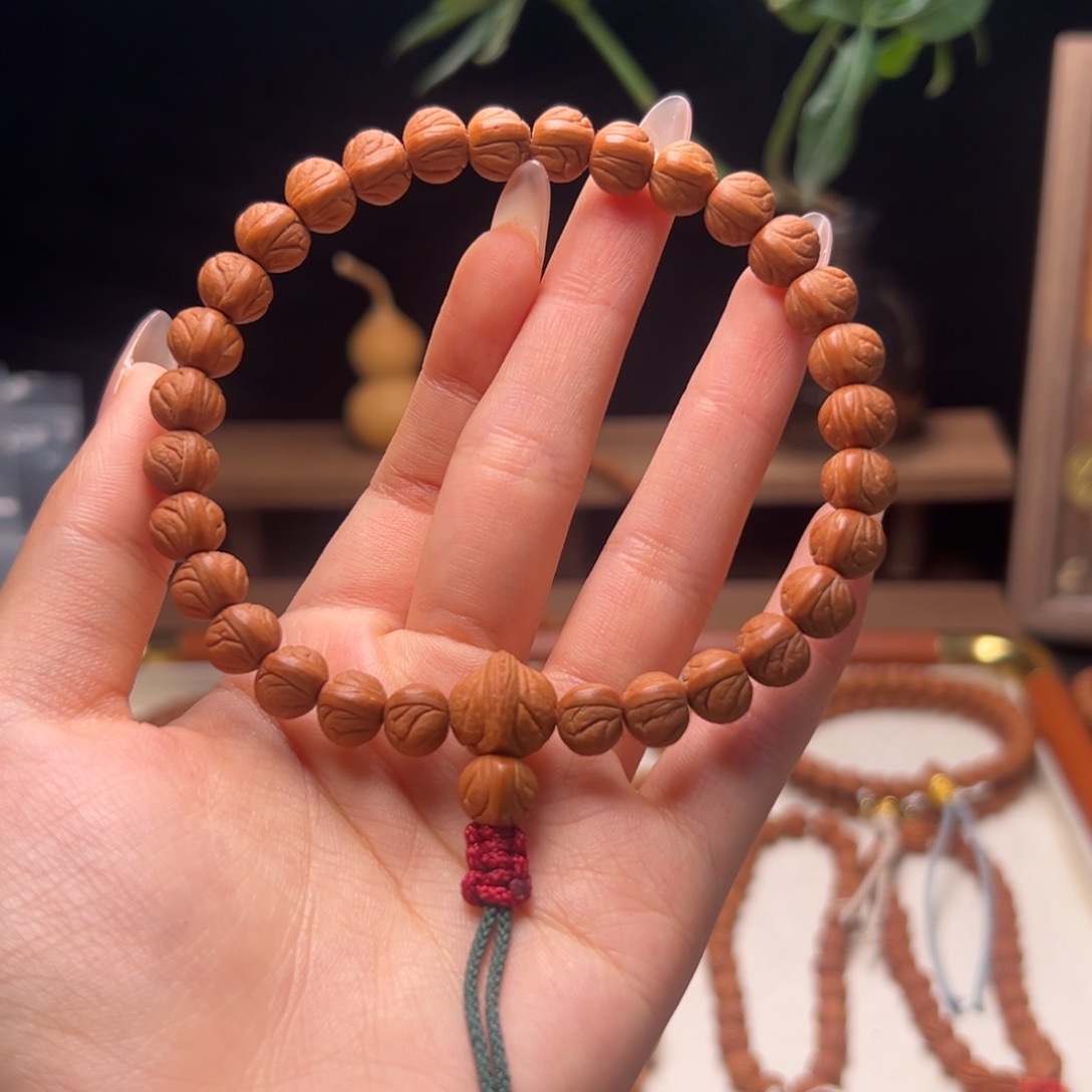 木质类陕西龙纹桃核9.0