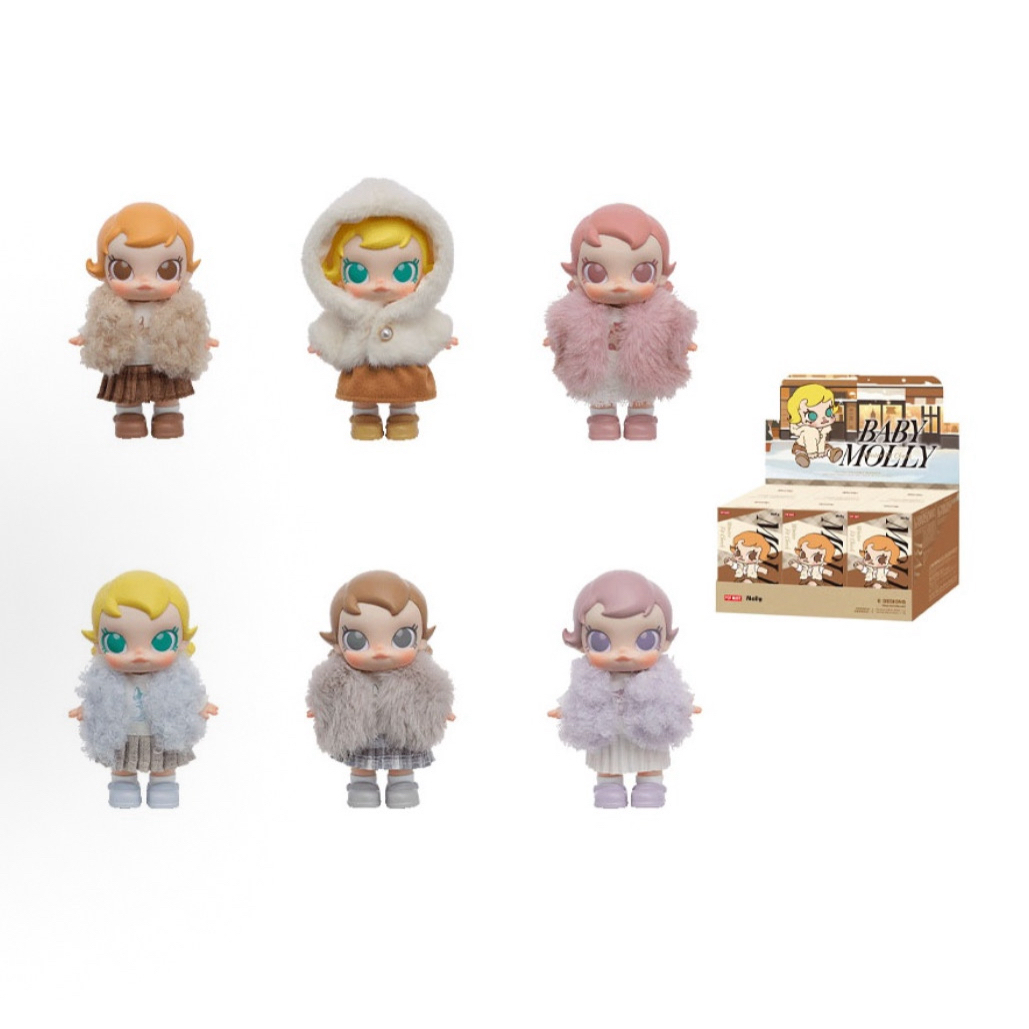 泡泡玛特之夜积极入冬指南系列-搪胶毛绒挂件盲盒