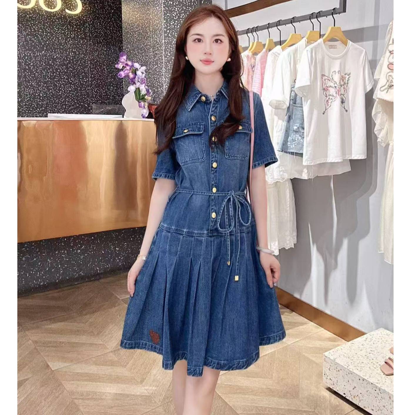 COCOON 可可尼 简约牛仔裙25年秋25307AC027310——2799