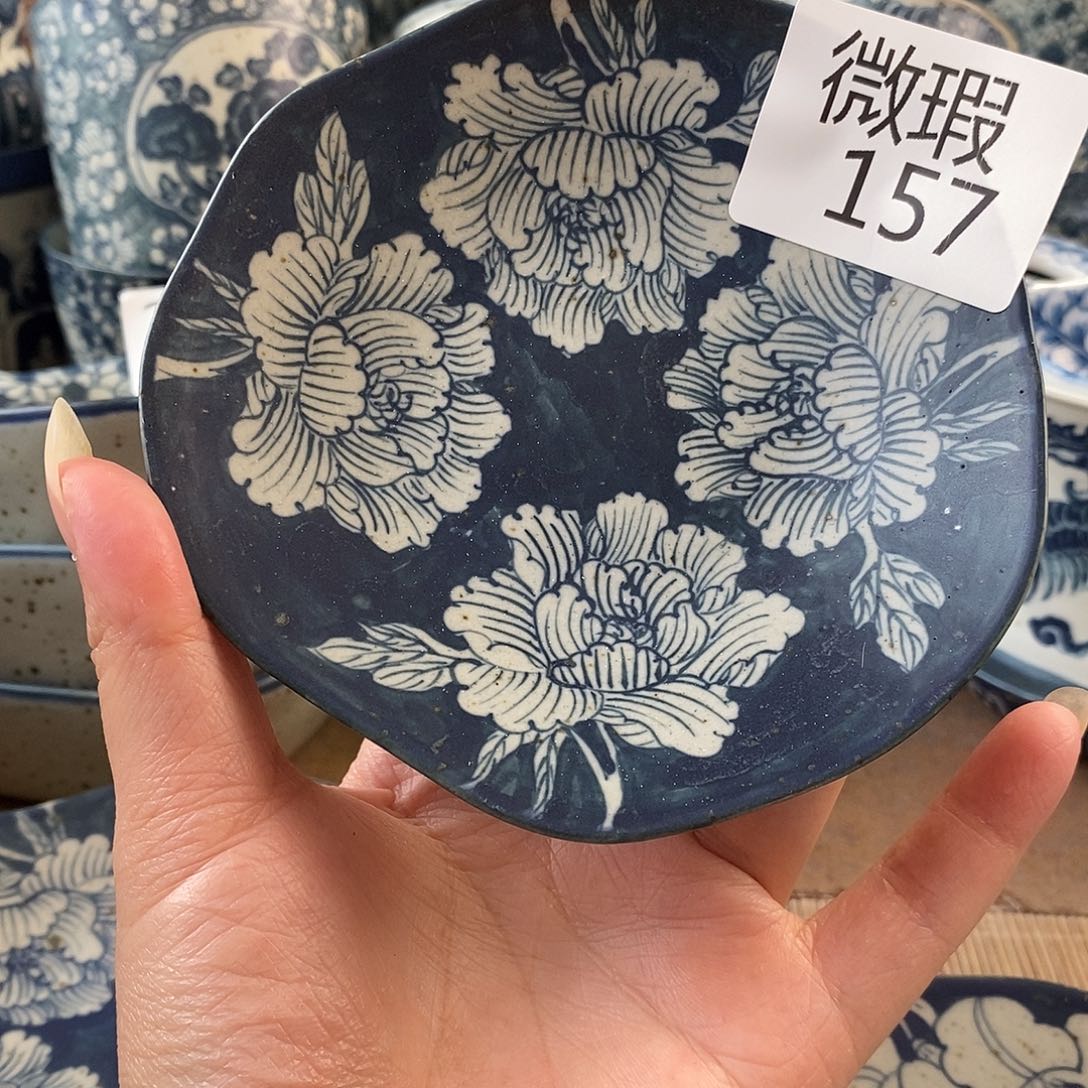 手工手绘青花高温陶瓷