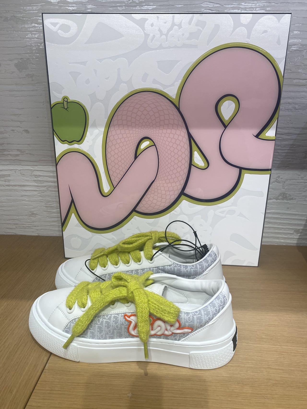 全新未使用 DIOR/迪奥 DIOR 迪奥b33限量款绿色鞋带