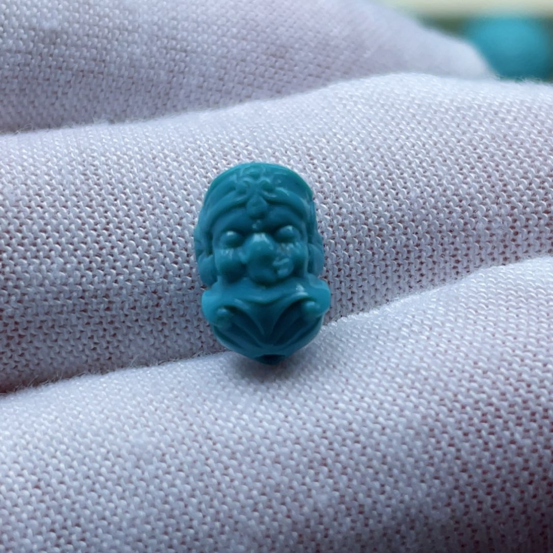 未镶嵌绿松石珠宝奇石卡7-10-6