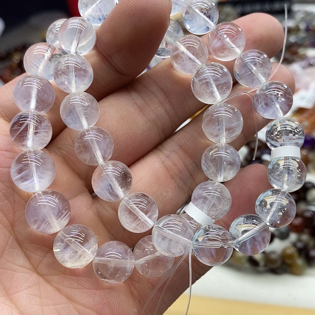 水晶手链未镶嵌多样性发货发一条