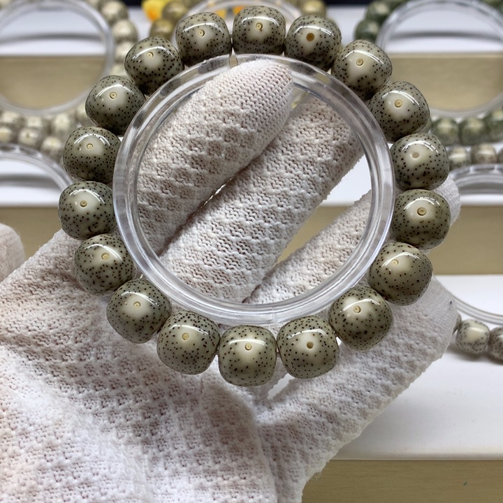 手串星月菩提17号 月留白小细星无烟花13/12