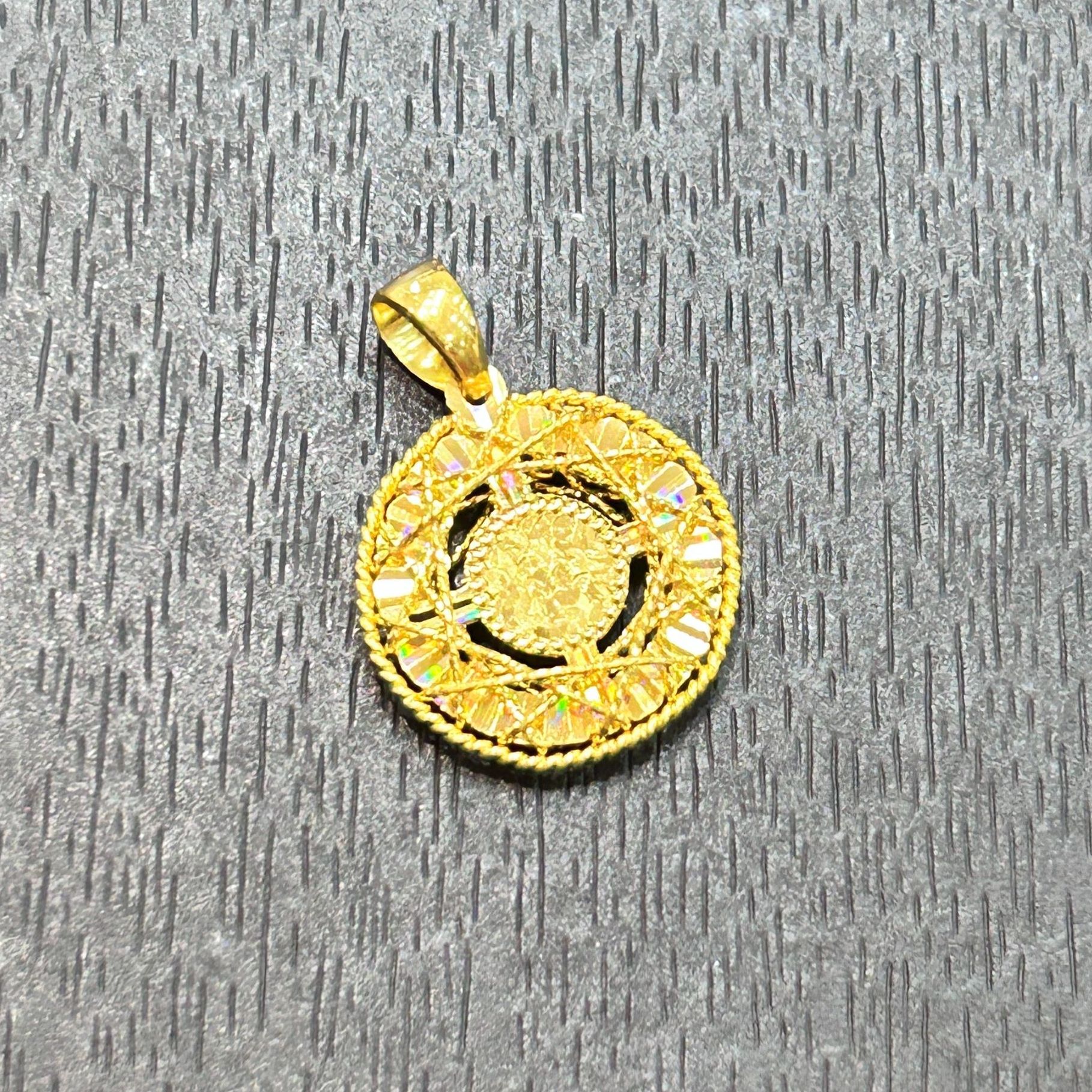 【店长专享】足金999投资金攒黄金龙鳞圆牌ZBHJD1562克重多退少补