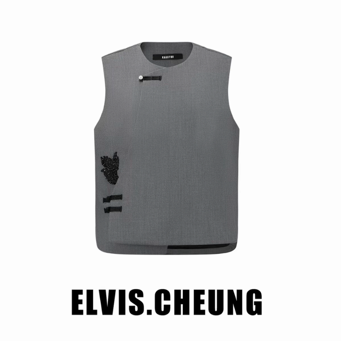 ELvIS.CHEUNG蒋云 斜纹精纺中式马甲