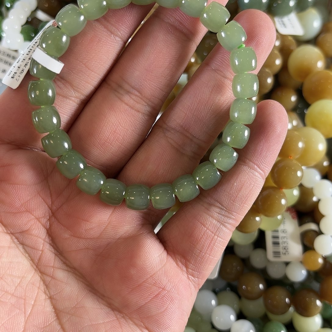 和田玉手链未镶嵌W180