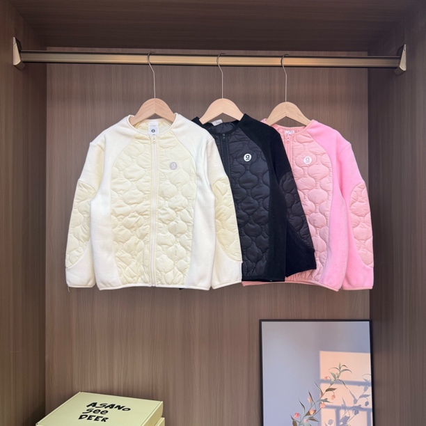 秋冬圆领校服神器棉服上衣拼接百搭舒适上衣儿童