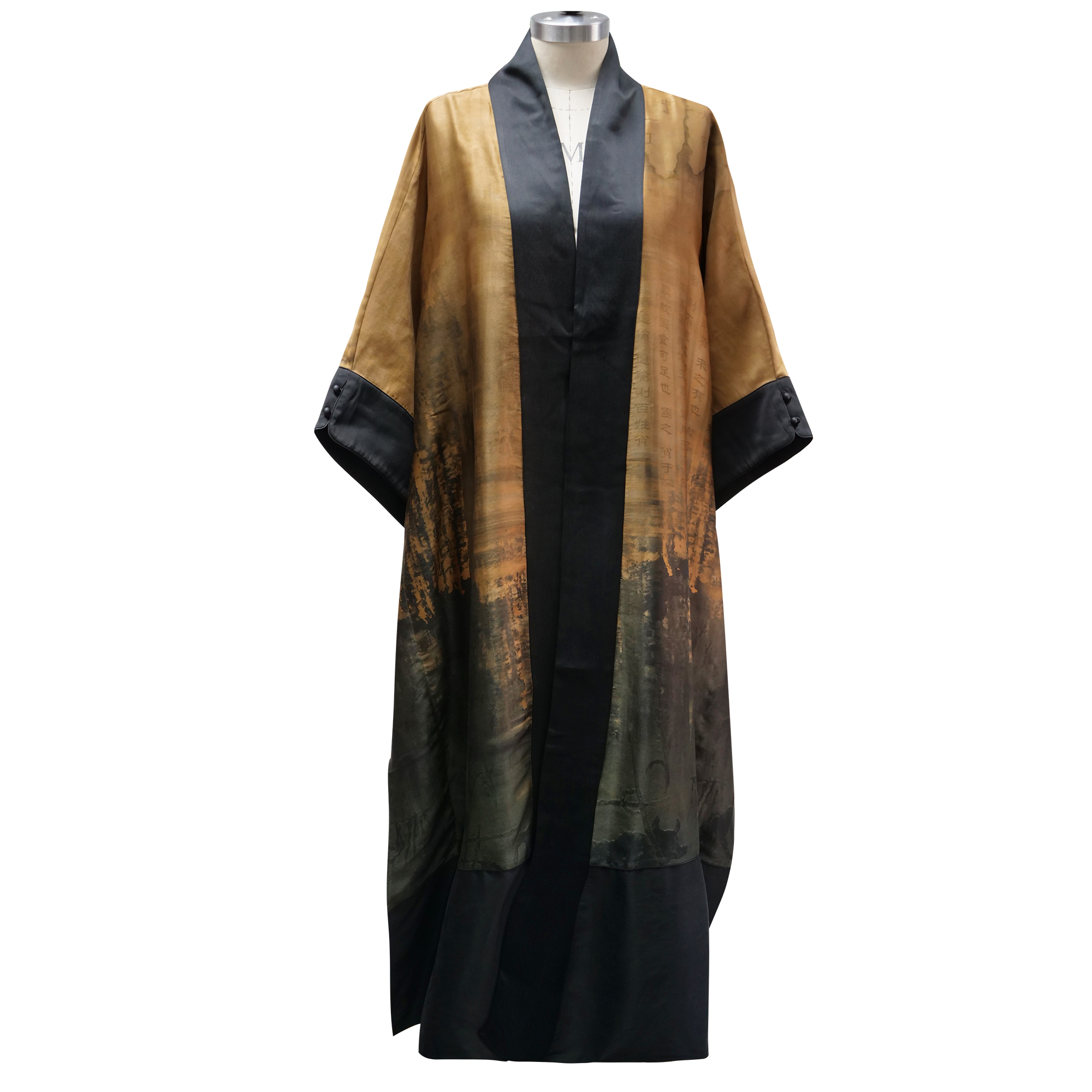 娑尔香云纱山水诗词歌赋外披SJ3WX03696