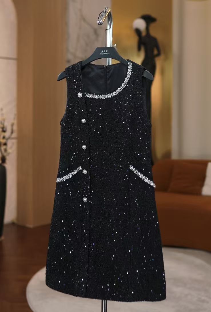 香风秋季新款显瘦国风时尚气质宽松连衣裙WX-A1165