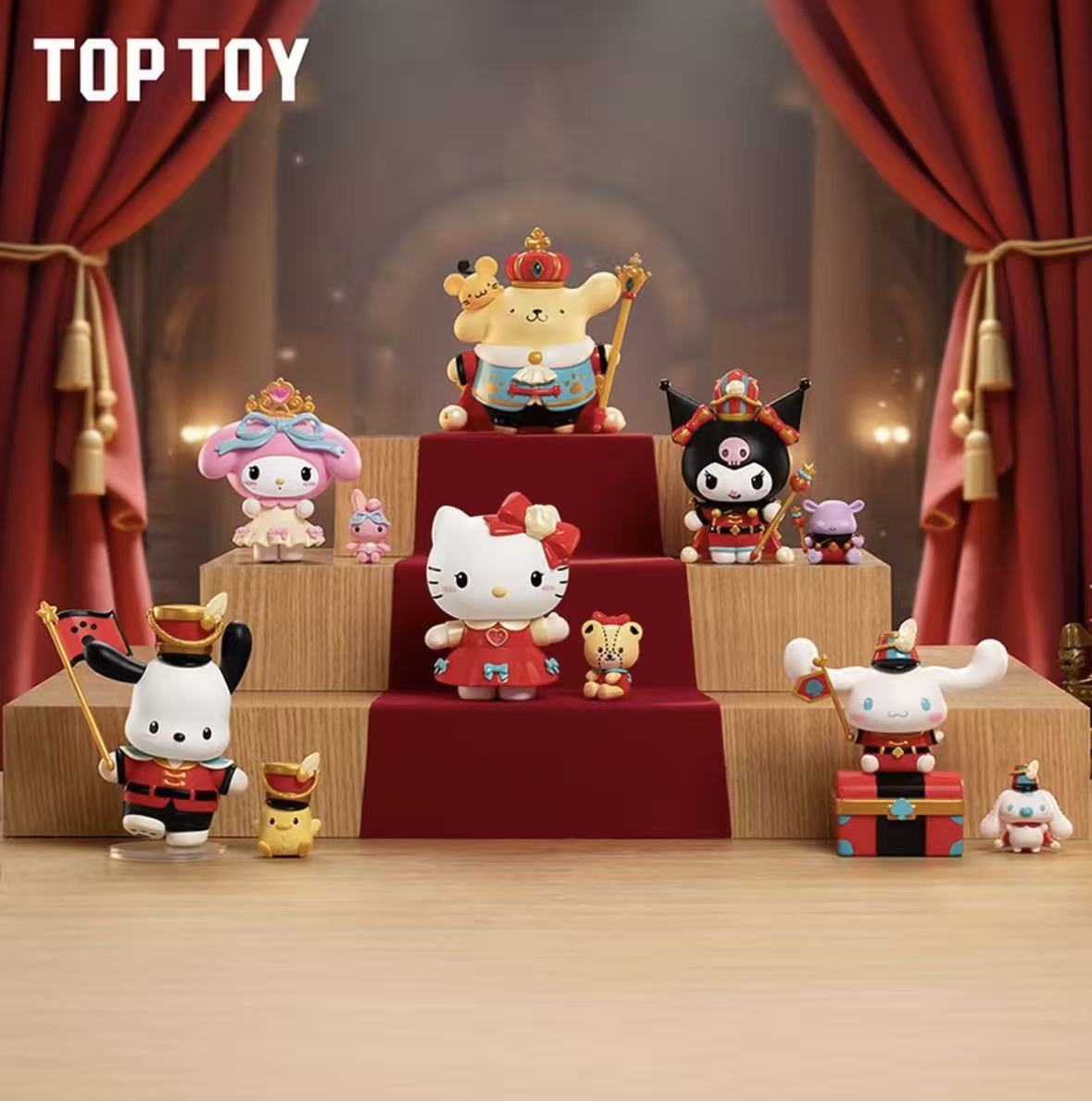 【TOPTOY】三丽鸥家族胡桃夹子系列手办盲盒HelloKitty库洛米礼物