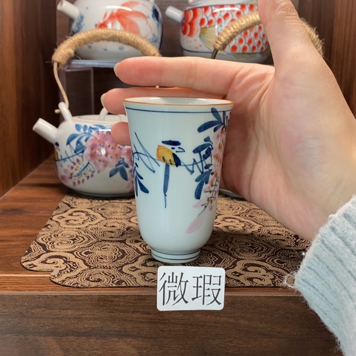 釉下老陶泥手工绘制